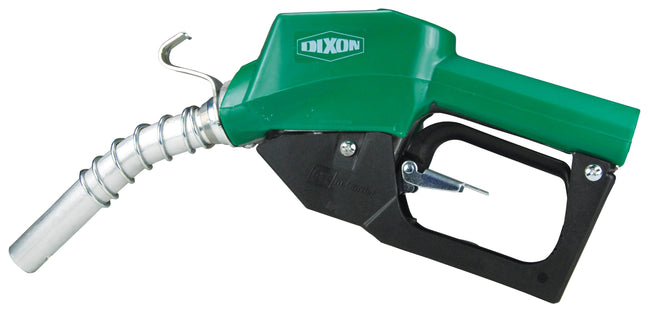 3/4" NPT Inlet w/Hook, Diesel Fuel Nozzle,Green w/Dixon Logo, N7LF - ONLINE HOSE