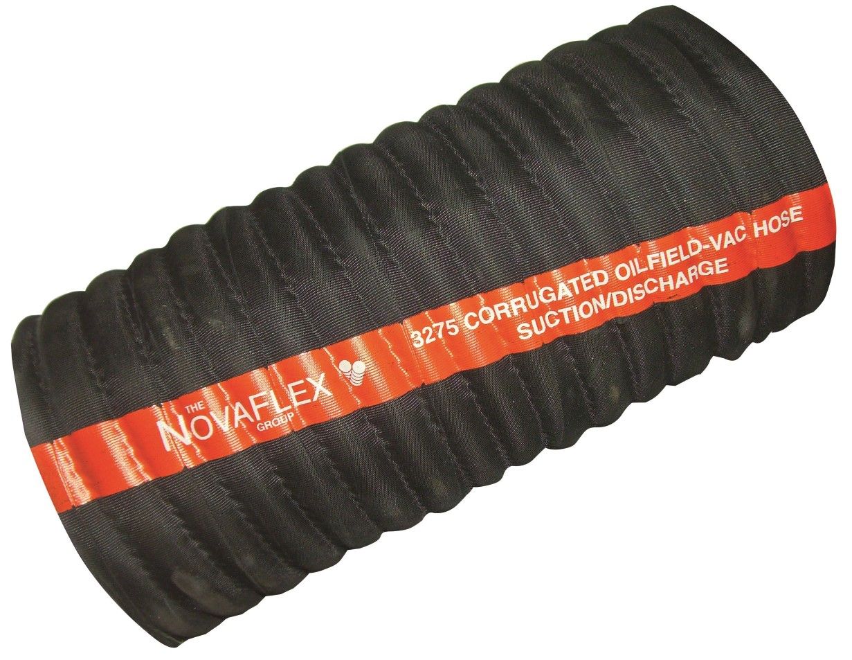 Novaflex 3275BT-03000-00, 3 in. ID, Corrugated Oil Field Vacuum Hose