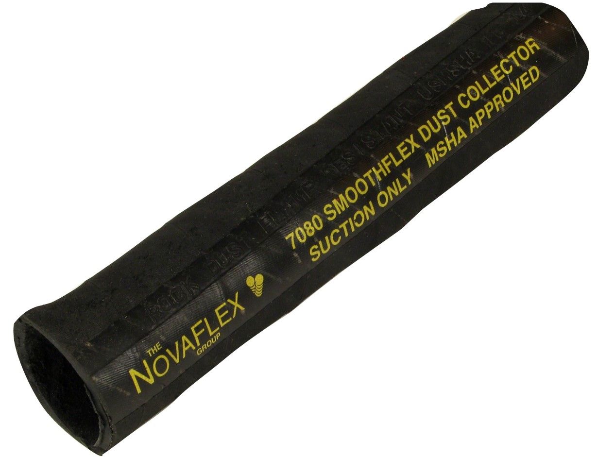 Novaflex 7080BG-04000-00, 4 in. ID, Smooth-Flex Mine Rock Dust Collector Hose