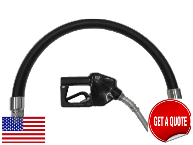 Unleaded Prepay Nozzle Complete Hanging Hardware Hose Assembly - 9 ft. Hose