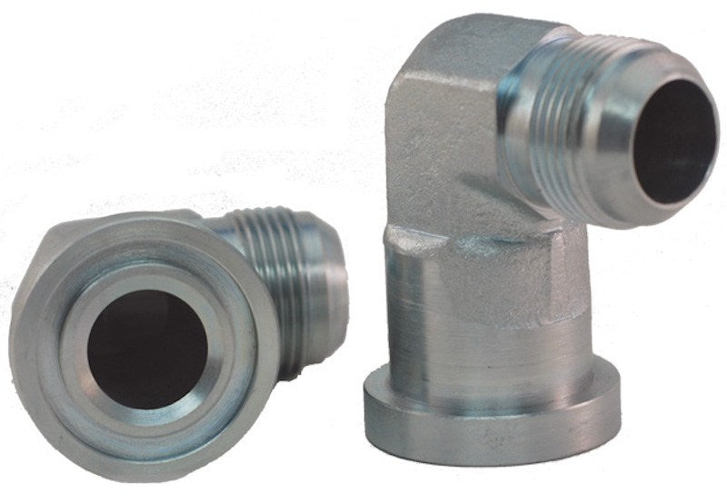 90° Flange Elbow x Male JIC Hydraulic Adapter SKU: C6290F2424 ...